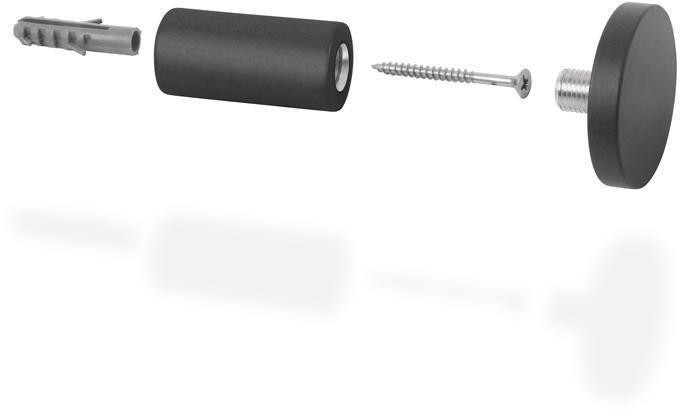 Pendurador Gancho Multiuso Preto 4Cm
