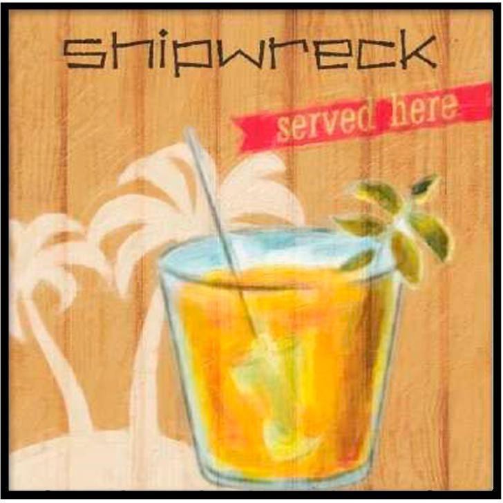 Quadro Decorativo E2G Design Barcelona Fashion Pop Drinks 20x20cm