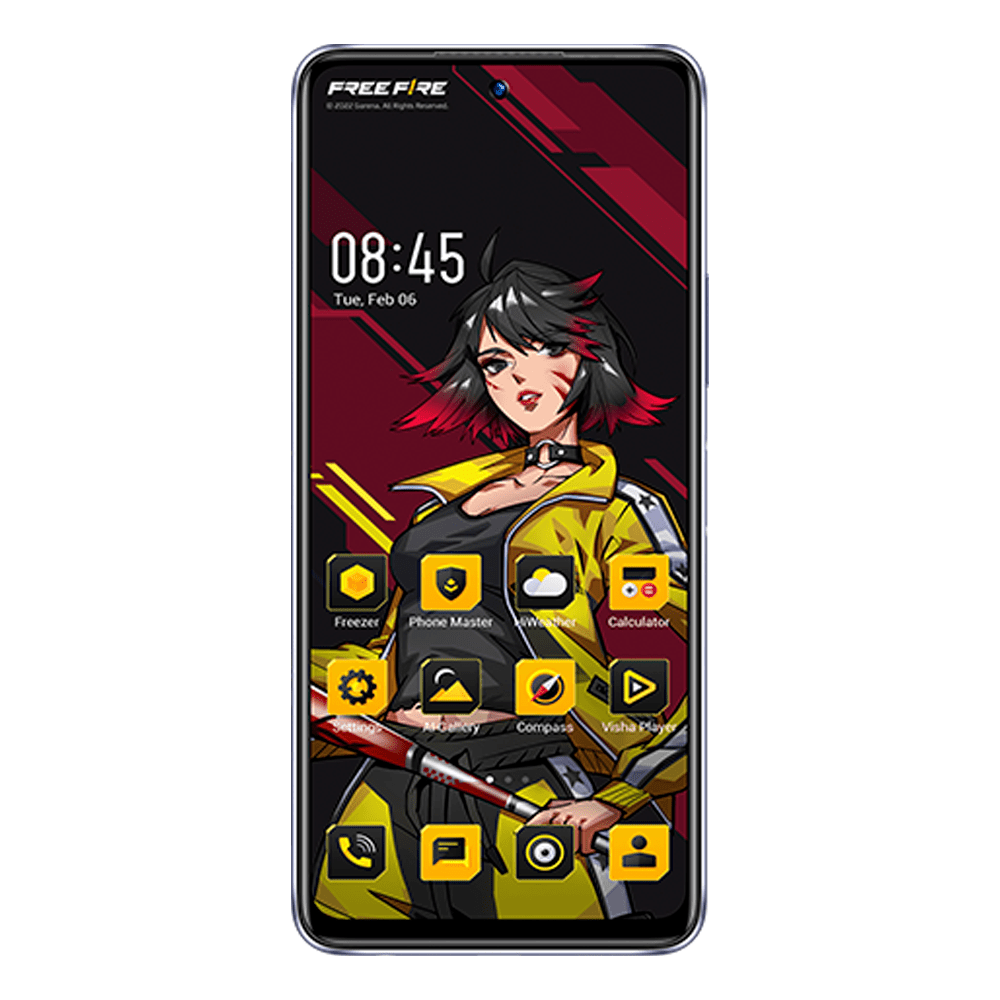 Smartphone INFINIX Free Fire Limited Edition 128GB Câmera Tripla até 50 MP 5000 mAh Tela 6,78” de 90 Hz FullHD Dual Chip 6GB RAM – Secret Silver