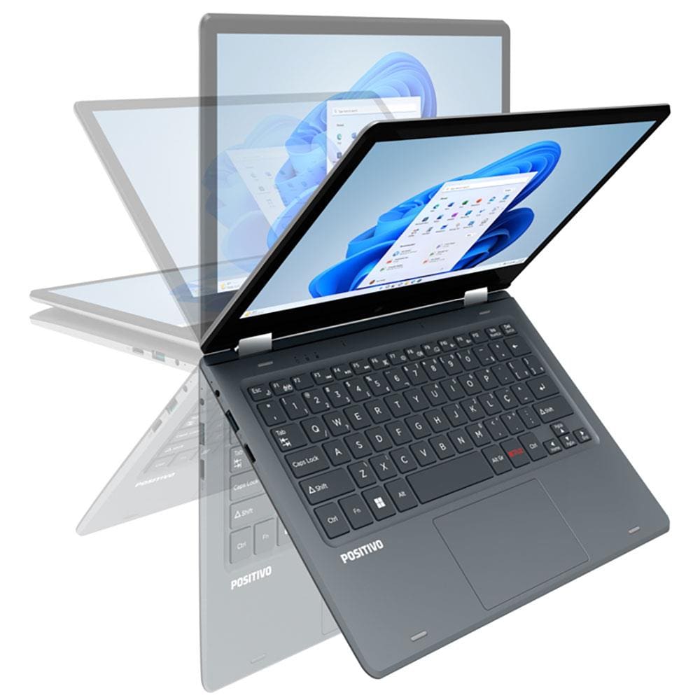 Encontraproduto.com.br - Notebook 2 em 1 Positivo Duo C4128B-3 Intel® Celeron® Windows 11 Home 11,6