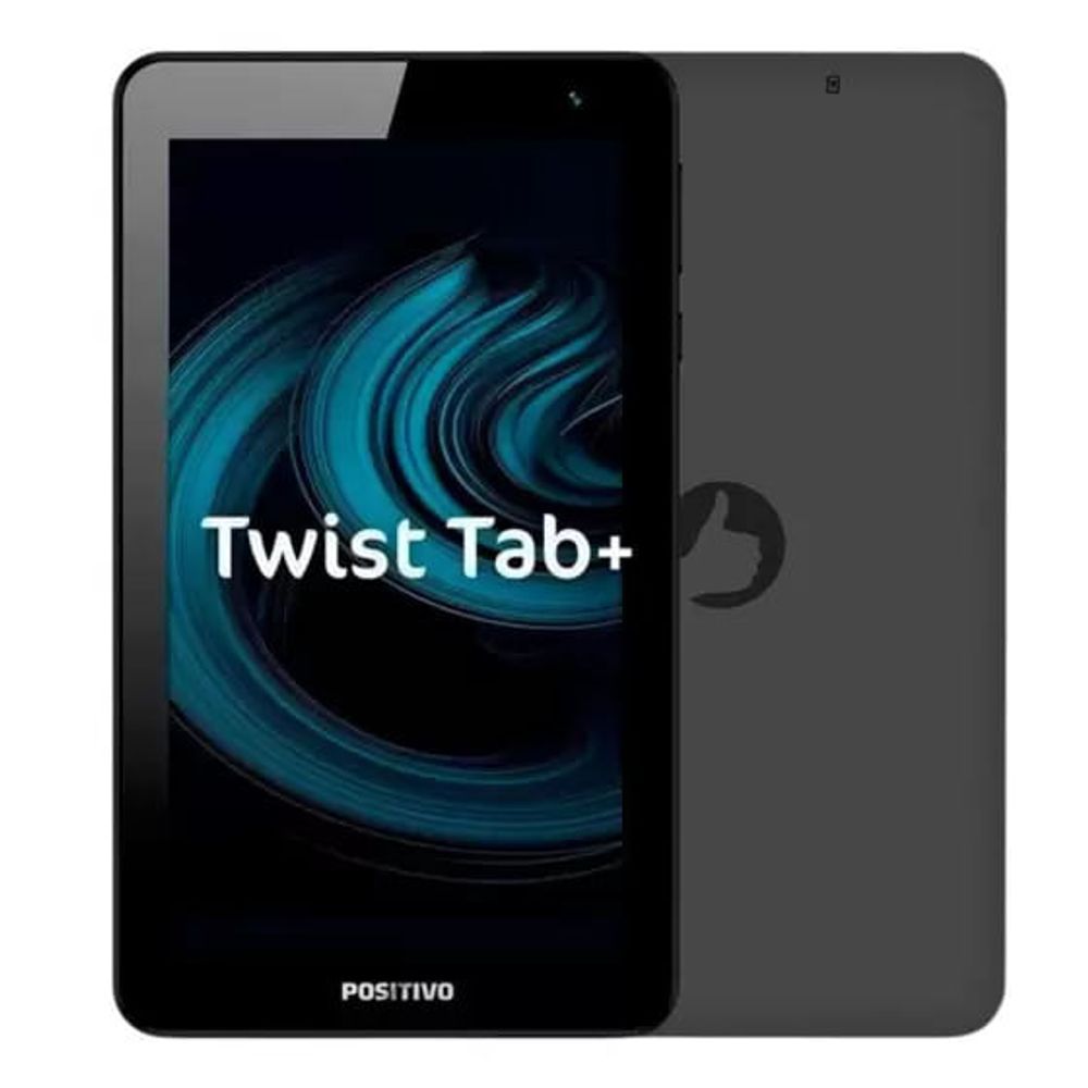 Encontraproduto.com.br - Tablet Positivo Twist Tab+ Tela 7 64gb 2gb Ram Wi-fi Câmera Frontal 2mp Android 11 Go Quad Core E Bluetooth Preto