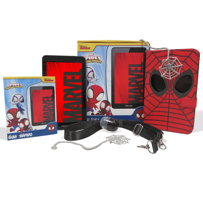 Encontraproduto.com.br - Tablet Infantil Positivo Spidey 64GB Tela 7