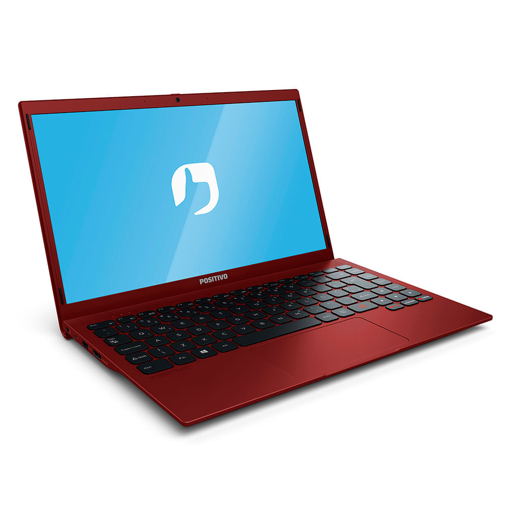Encontraproduto.com.br - Notebook Positivo Motion Red Q464C-O Intel® Atom® Quad Core Linux 14,1'' - Vermelho