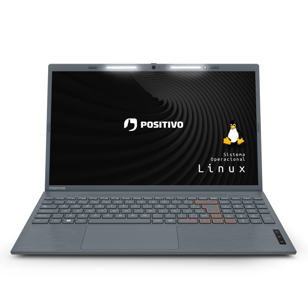 Notebook Positivo Vision C15 Intel® Celeron® Linux 4GB 128GB SSD Lumina Bar 15” HD - Cinza
