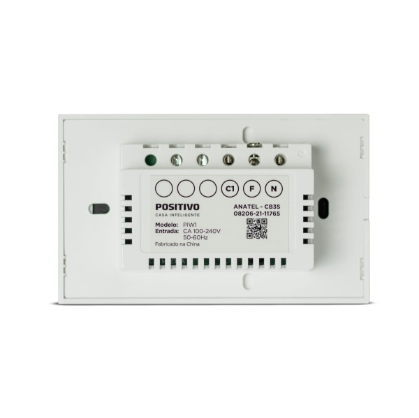 Encontraproduto.com.br - Smart Interruptor Positivo Casa Inteligente, 1 Módulo Touch