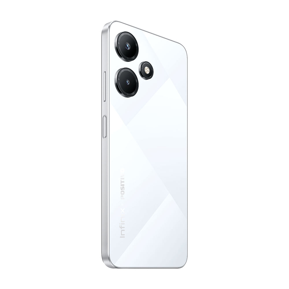 Encontraproduto.com.br - Smartphone Infinix Hot 30i, 4GB RAM, 128GB, Câmera Dupla 50MP, Tela 6,6” HD+, Dual Chip - Branco