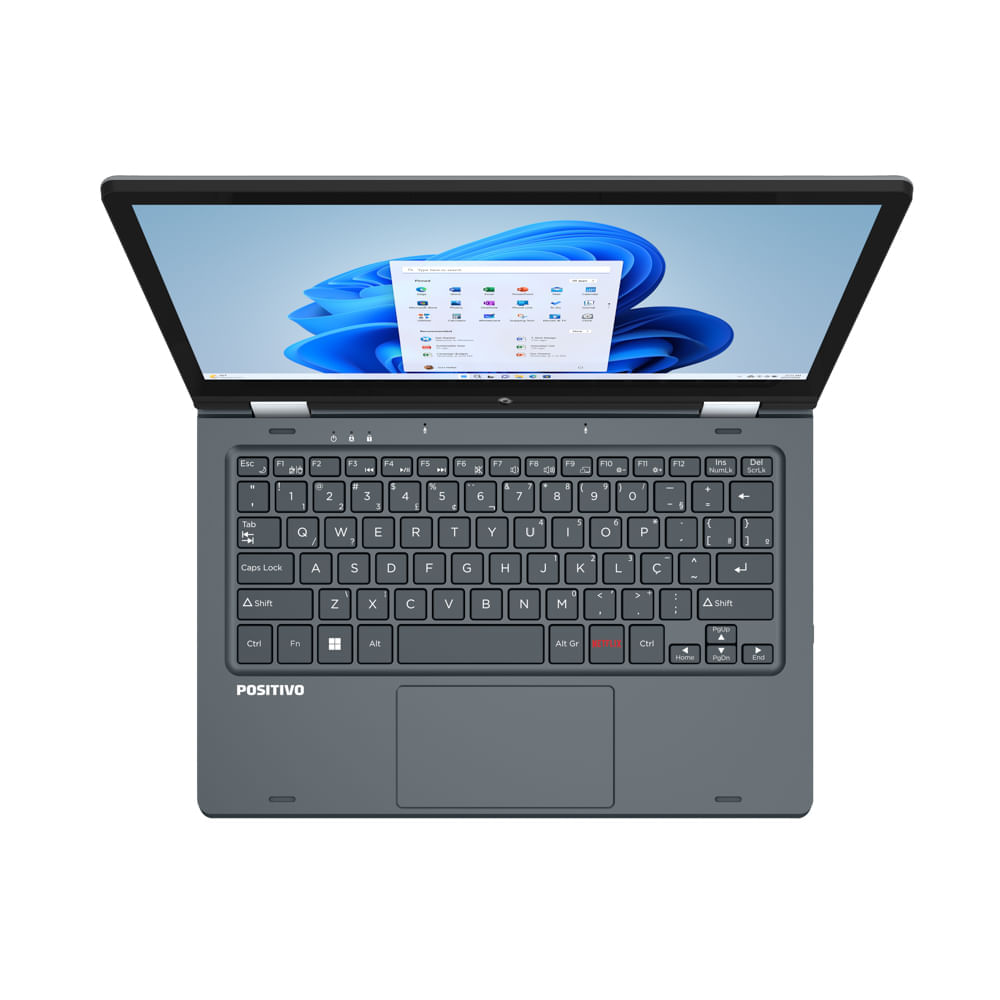 Encontraproduto.com.br - Notebook Positivo Duo C464d-2 Celeron® 4gb 64gb Windows 11 Cor Cinza