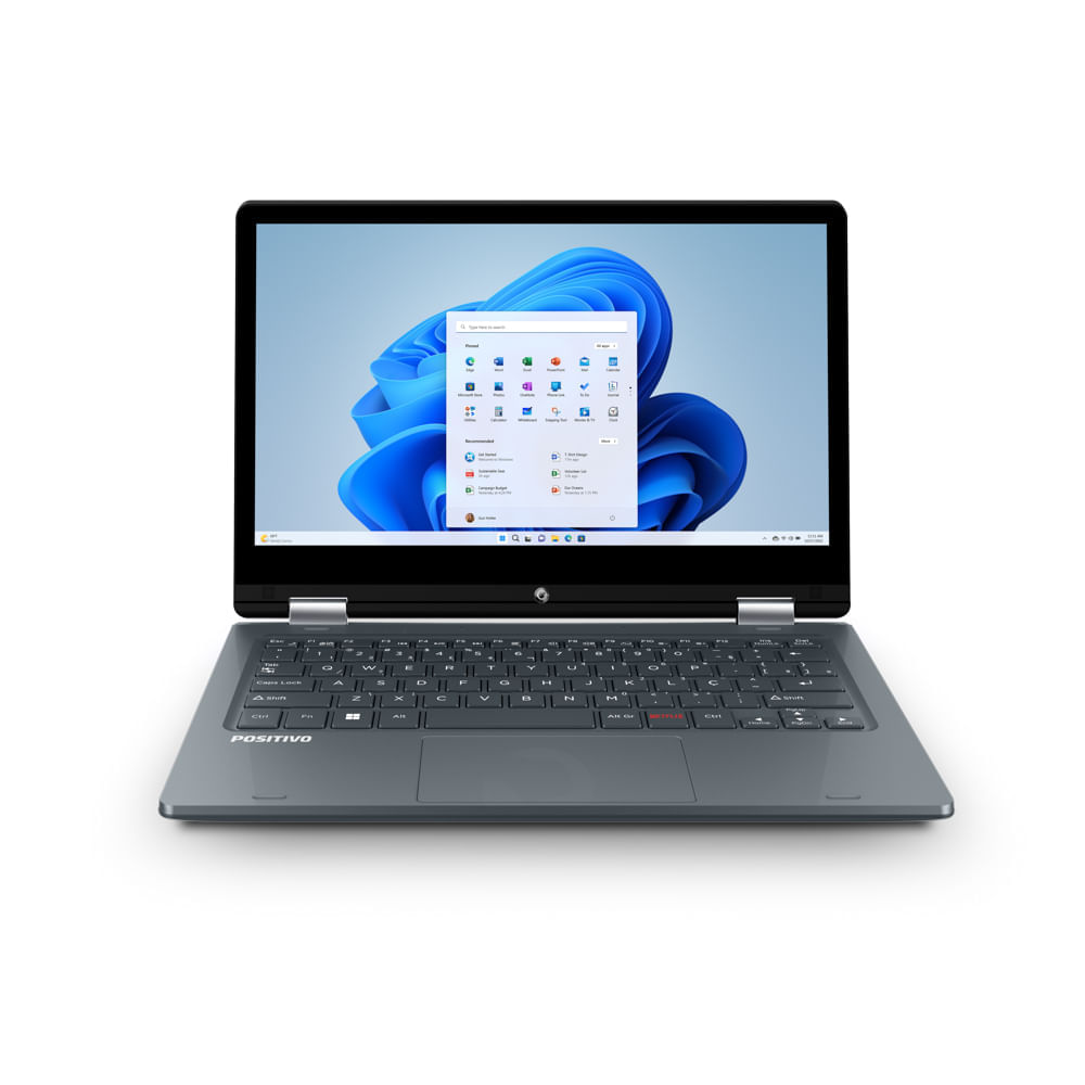 Encontraproduto.com.br - Notebook Positivo Duo C464d-2 Celeron® 4gb 64gb Windows 11 Cor Cinza