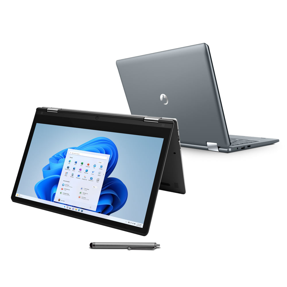 Encontraproduto.com.br - Notebook Positivo Duo C464d-2 Celeron® 4gb 64gb Windows 11 Cor Cinza
