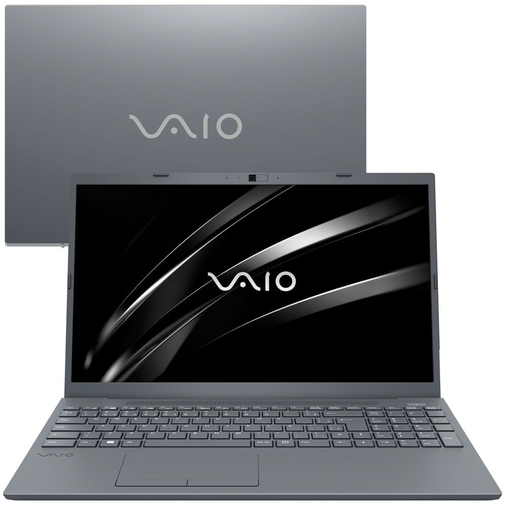 Encontraproduto.com.br - Notebook VAIO® FE15 AMD® Ryzen 7- 5700U Linux 16GB RAM  512SSD - Prata Titânio