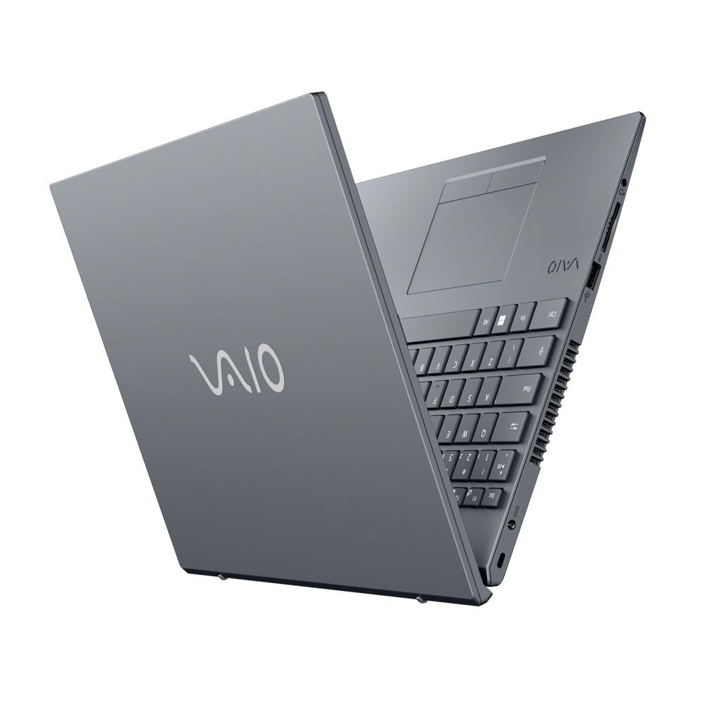 Encontraproduto.com.br - Notebook VAIO® FE15 AMD® Ryzen 7- 5700U Linux 16GB RAM  512SSD - Prata Titânio