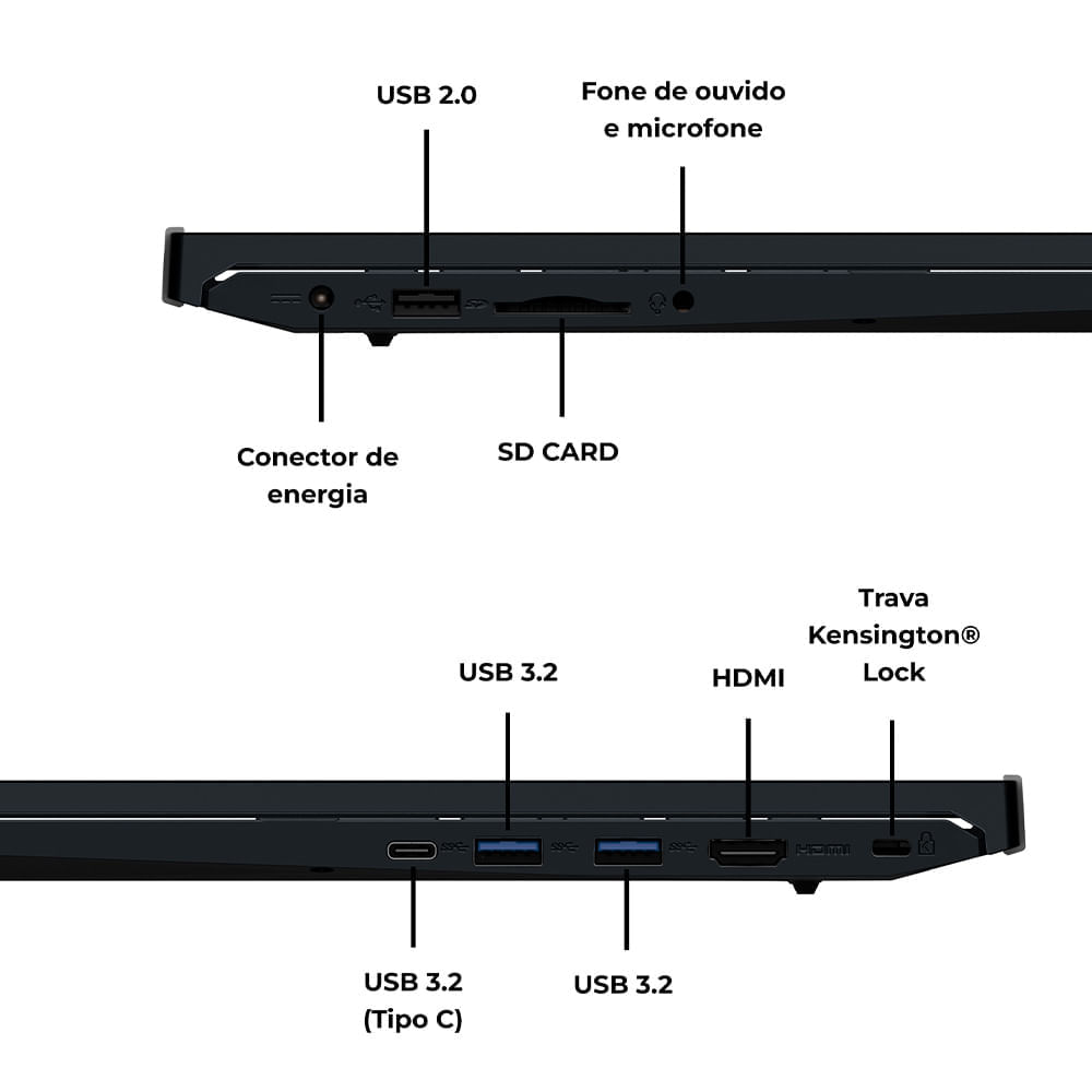 Encontraproduto.com.br - Notebook Positivo Vision i15 Intel® Core™ i3-N300 Linux 8GB RAM 512GB SSD Lumina Bar 15,6
