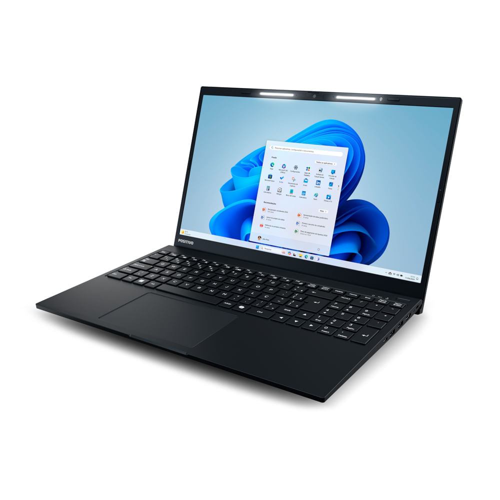 Encontraproduto.com.br - Notebook Positivo Vision R15 AMD® Ryzen 5-5500U Windows 11 Home 8GB RAM 256GB SSD 15.6” Full HD Tecla Copilot Preto