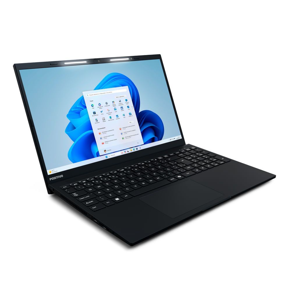 Encontraproduto.com.br - Notebook Positivo Vision R15 AMD® Ryzen 5-5500U Windows 11 Home 8GB RAM 256GB SSD 15.6” Full HD Tecla Copilot Preto