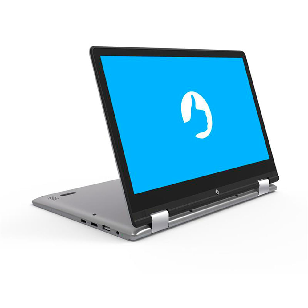 Encontraproduto.com.br - Notebook Positivo Duo 2 em 1 C464CI-1 Intel® Celeron® N3350 Linux 4GB RAM 64GB eMMC 11,6’ IPS Full HD Com Caneta - Cinza