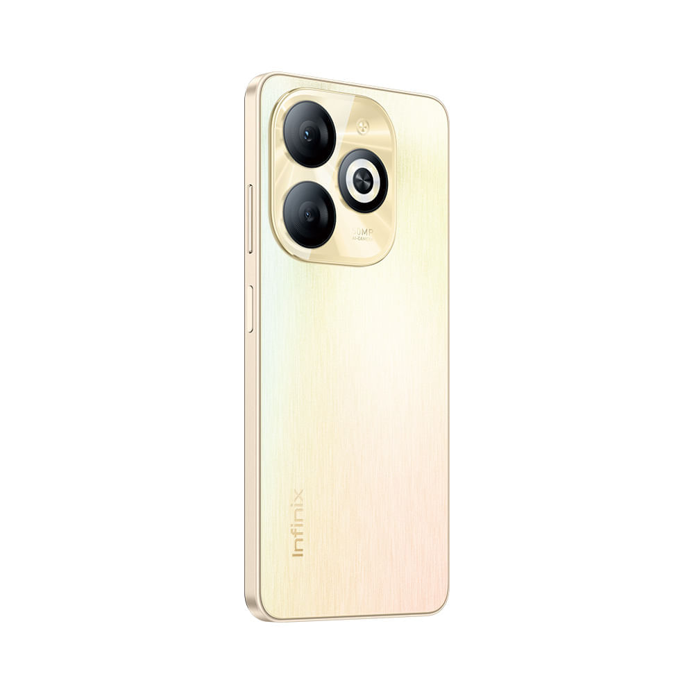 Smartphone Infinix Smart 8 Pro 4gb Ram 256gb Câmera Dupla 50mp Tela 6.6 Hd+ 90hz - Dourado