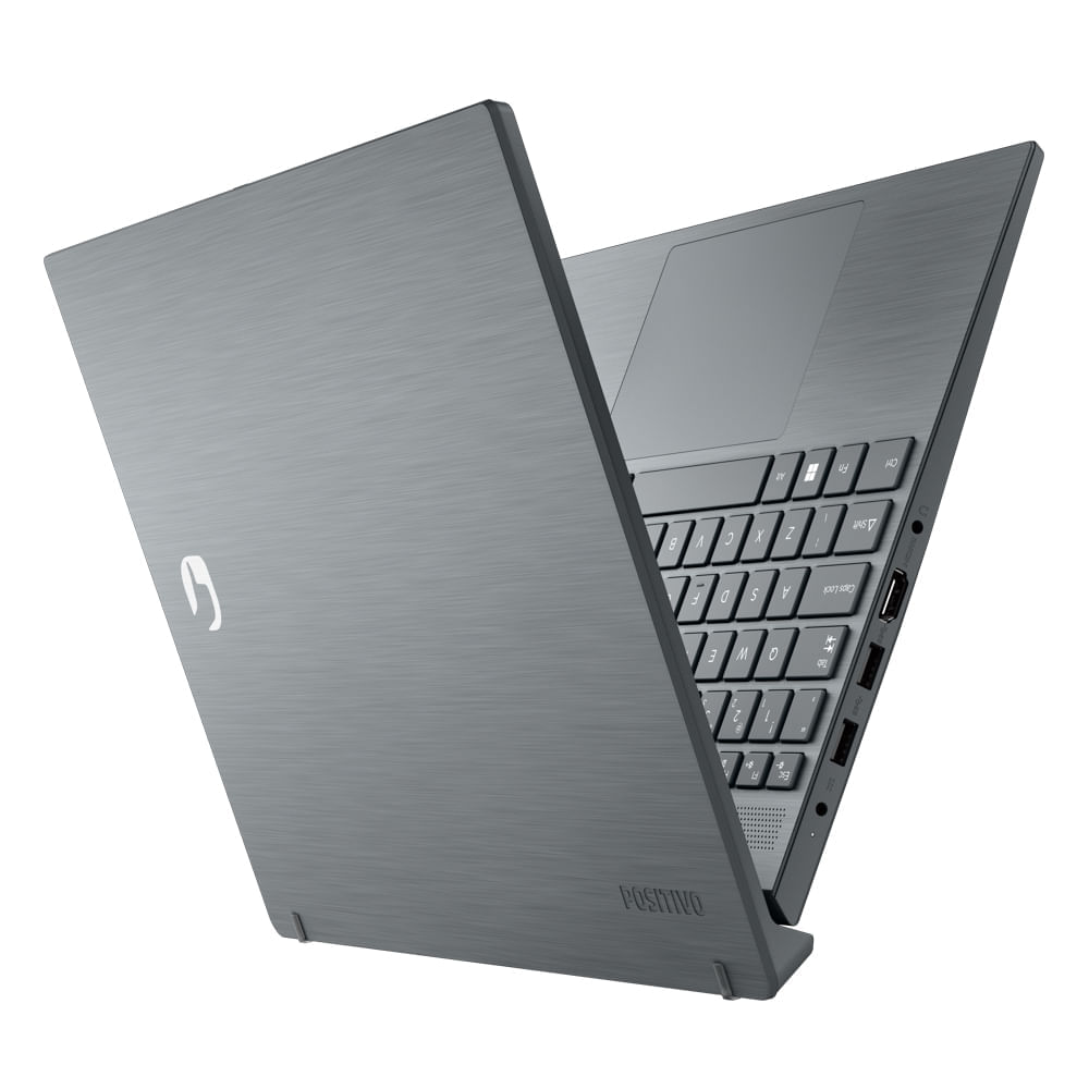 Encontraproduto.com.br - Notebook Positivo Vision C15 Intel Celeron N4020 Linux 8GB RAM 240GB SSD Lumina Bar 15.6” HD Cinza