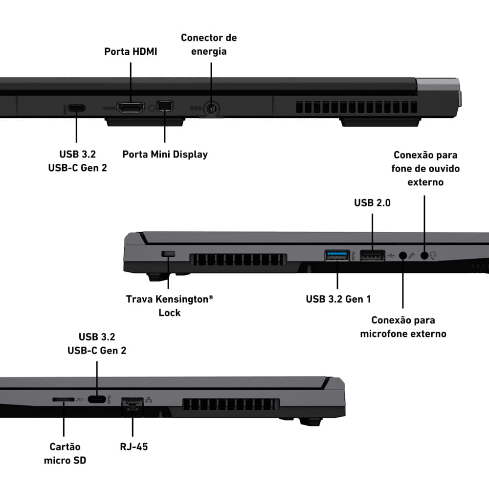 Encontraproduto.com.br - Notebook VAIO® FH15 Intel® Core™ i7-12650H Windows 11 Home GeForce RTX® 3050 16GB RAM 1TB SSD 15.6