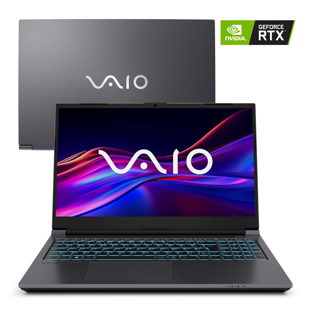 Encontraproduto.com.br - Notebook VAIO FH15 Intel Core i7-12650H Shell EFI GeForce RTX 3050 32GB RAM 1TB SSD 15.6
