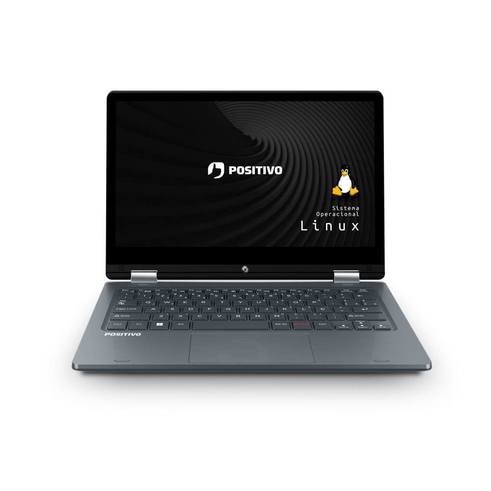 Encontraproduto.com.br - Notebook Positivo Duo C464D-5 Intel® Celeron® N3350 Linux 4GB RAM 64GB eMMC 11,6” LED HD IPS - Cinza Escuro