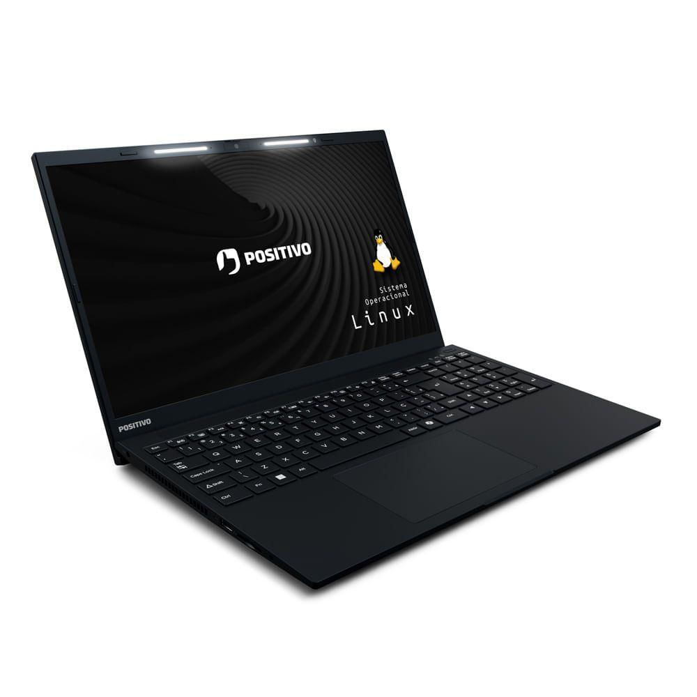 Encontraproduto.com.br - Notebook Positivo Vision R15 AMD® Ryzen 7-5700U Linux 8GB RAM 512GB SSD 15.6” Full HD Lumina Bar - Preto
