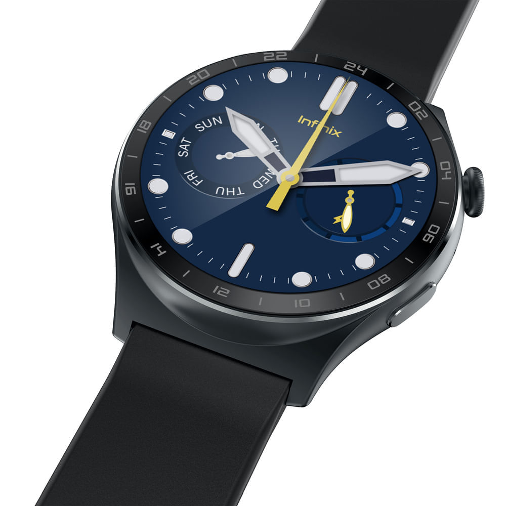 Encontraproduto.com.br - Smartwatch Infinix Xwatch 3 WE IP68 10 dias de Bateria Tela Amoled Always On 466 Pixels 1,43” - Preto