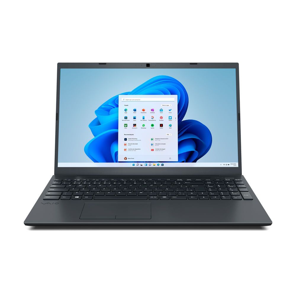 Encontraproduto.com.br - Notebook VAIO® FE15 AMD® Ryzen 5-5500U Windows 11 Home 16GB RAM 256GB SSD 15.6