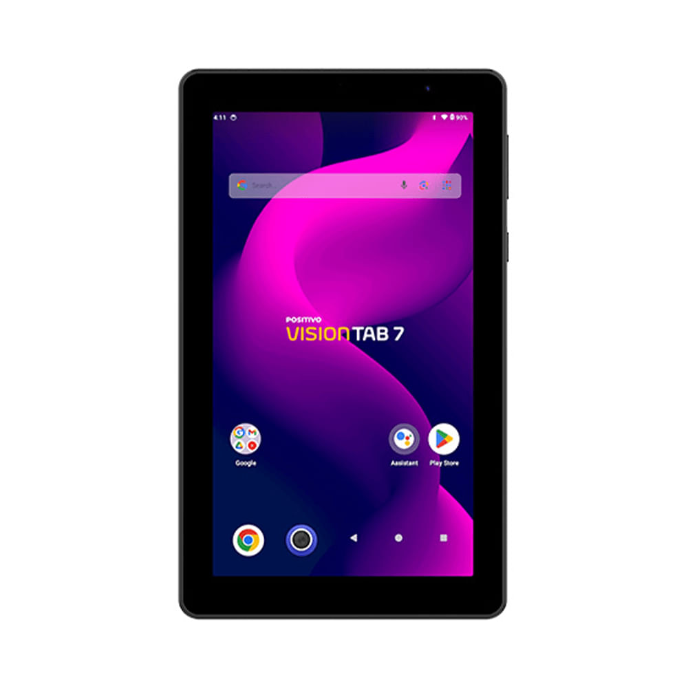 Encontraproduto.com.br - Tablet Positivo Vision TAB 7 3GB RAM 128GB Octa-Core Android 14 Go Wi-Fi - Tela 7” IPS – 3100mAh – Preto