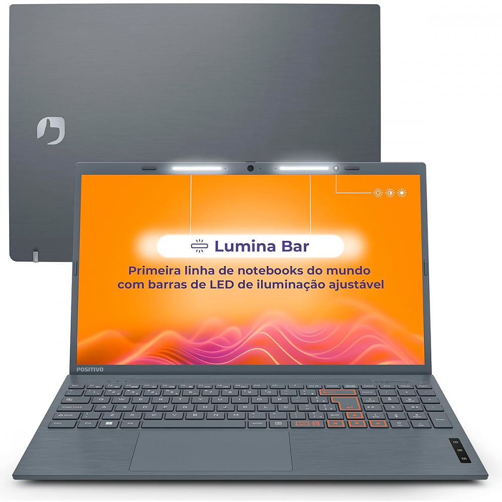 Encontraproduto.com.br - Notebook Vision C 15.6 HD Celeron N4020 4GB SSD 128GB eMMC Windows 11 Pro Cinza