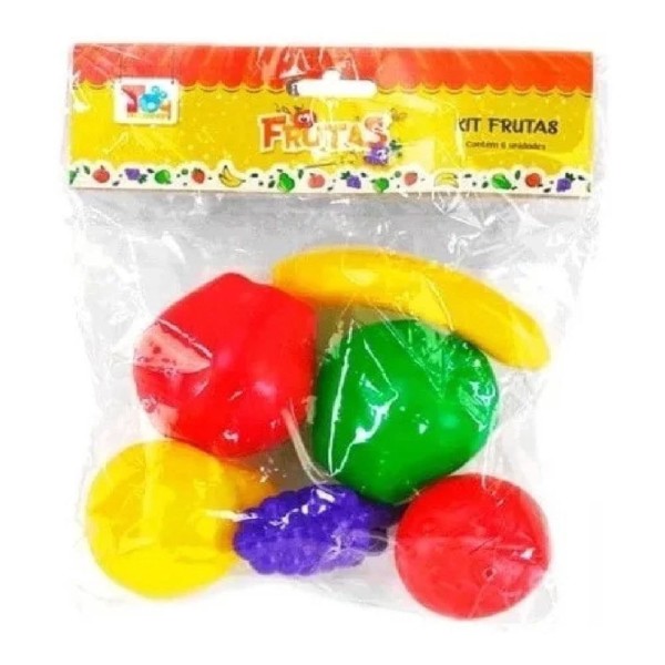 Encontraproduto.com.br - Kit Frutas Com 6 Peças Toymaster