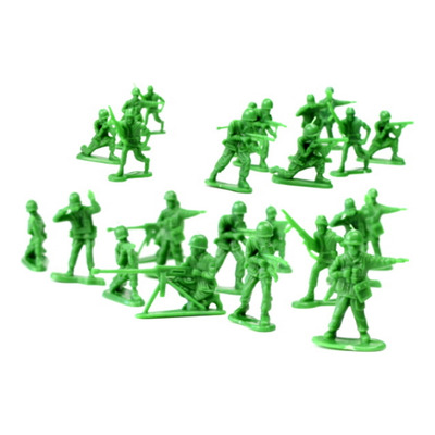 Encontraproduto.com.br - Kit Militar 24 Bonecos Soldadinhos do Exército de Plástico Toy Master