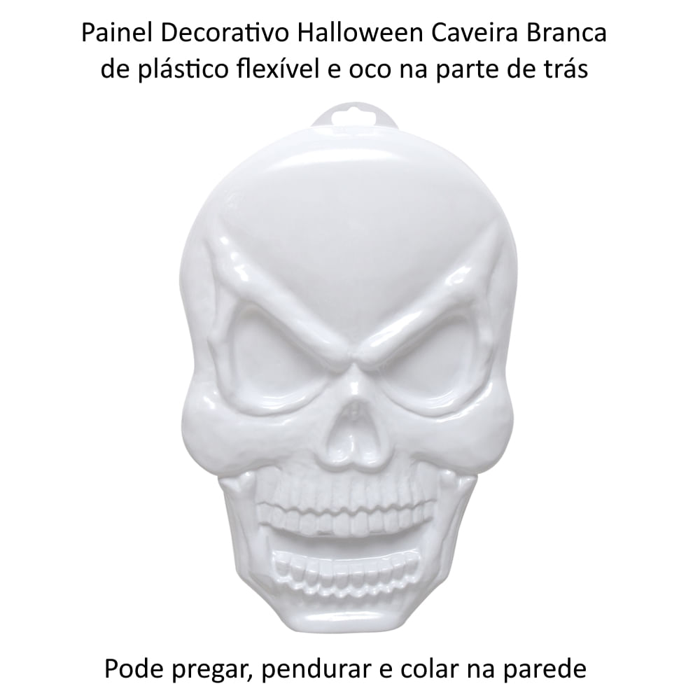 Encontraproduto.com.br - TM - PAINEL CAVEIRA GRANDE BRANCA - XIS0806