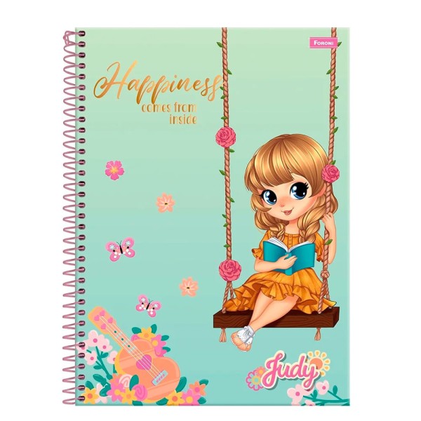 Caderno Foroni Broch Judy 80 Folhas