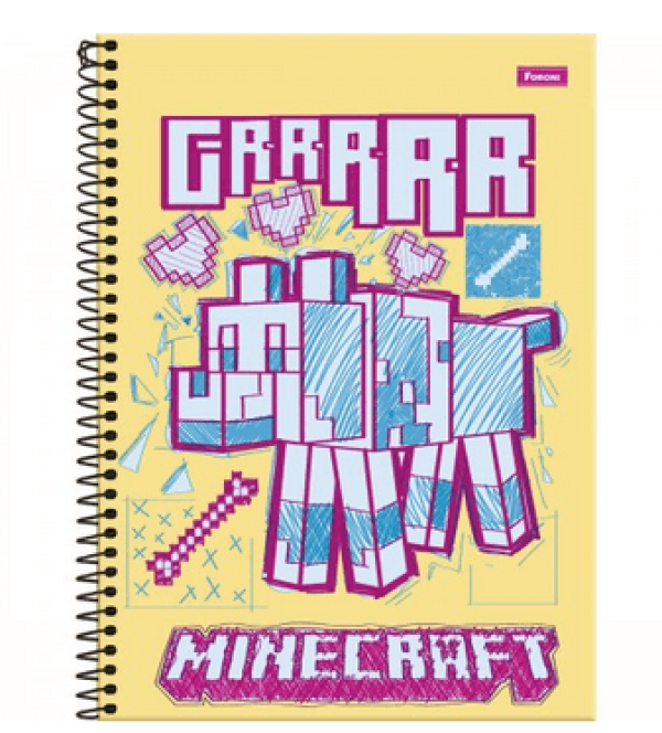 Encontraproduto.com.br - Caderno univ cd 15M 240F Minicraft Foroni