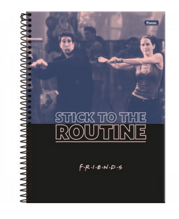 Encontraproduto.com.br - CADERNO ESP UNIV CD 10M 160F FRIENDS 33.6395-2 FORONI