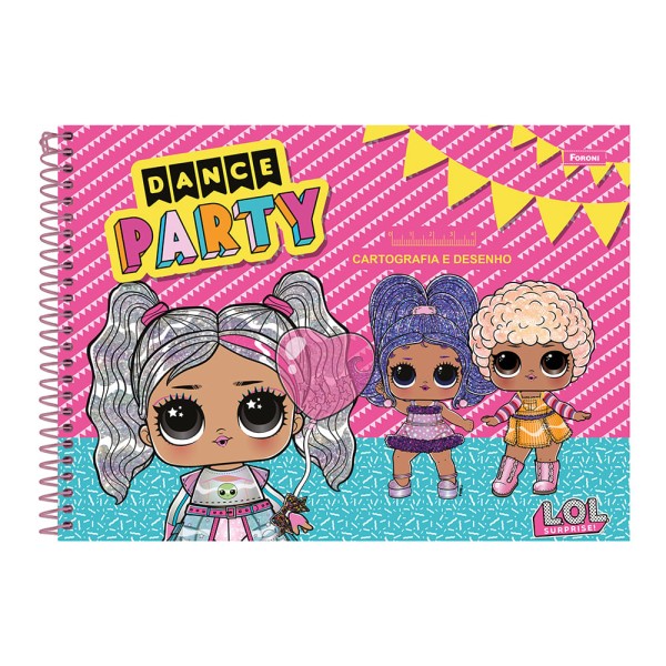 Caderno Espiral Cartografia Milimetrado 80F LOL
