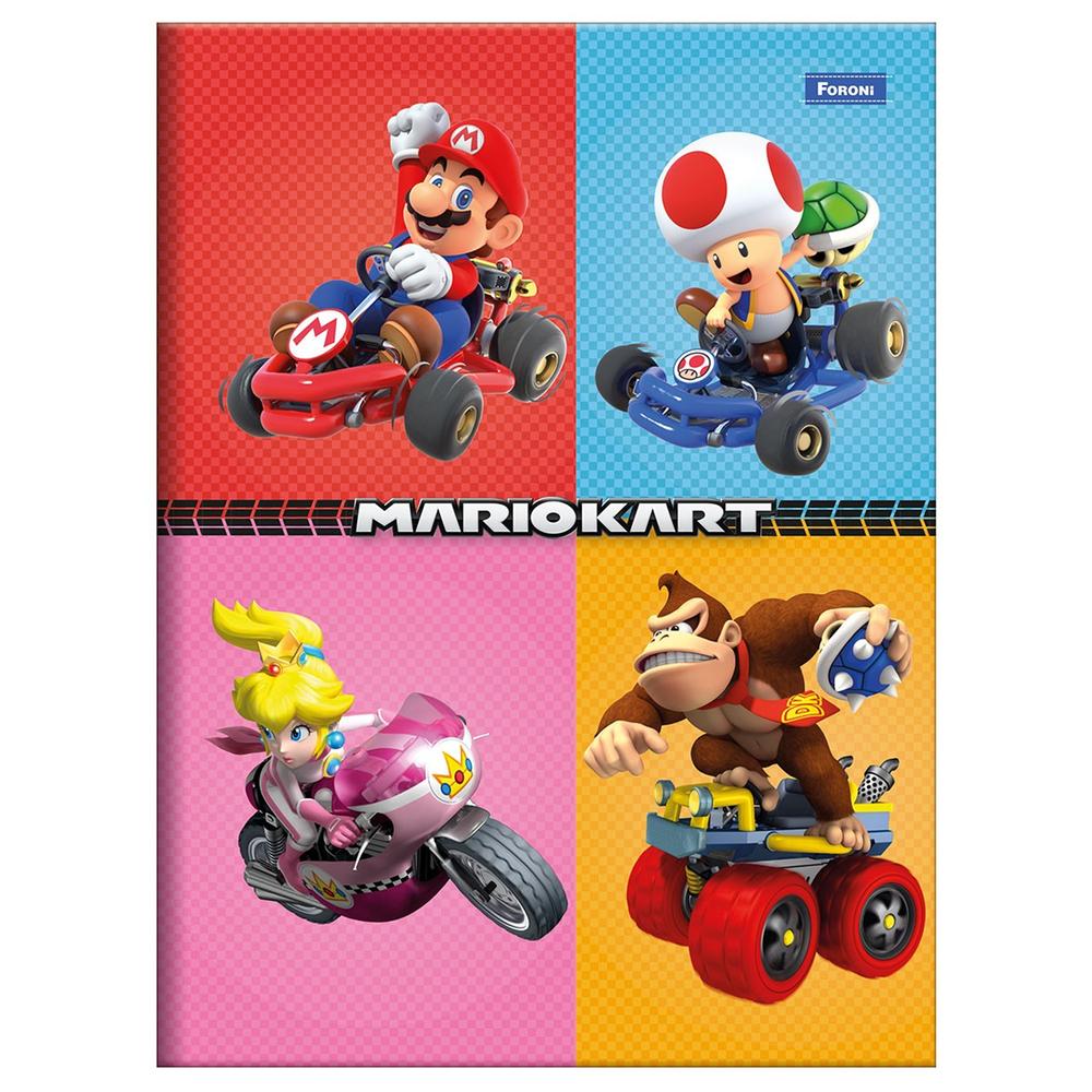 Caderno Linguagem Brochura 80 Folhas Super Mario
