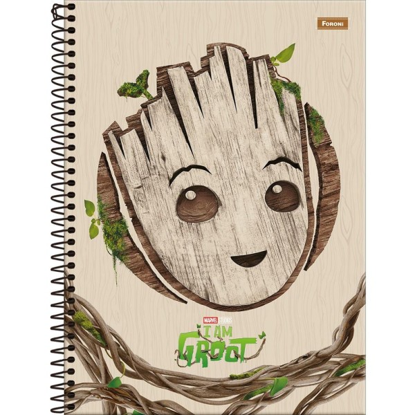 Encontraproduto.com.br - Caderno Universitário 1x1 80 Folhas Capa Dura Groot Foroni