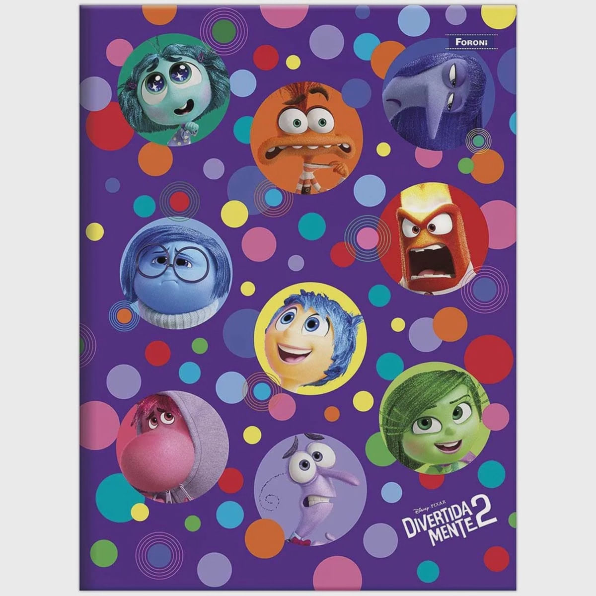 Encontraproduto.com.br - Caderno Brochurão 80 Folhas Capa Dura Divertidamente Foroni