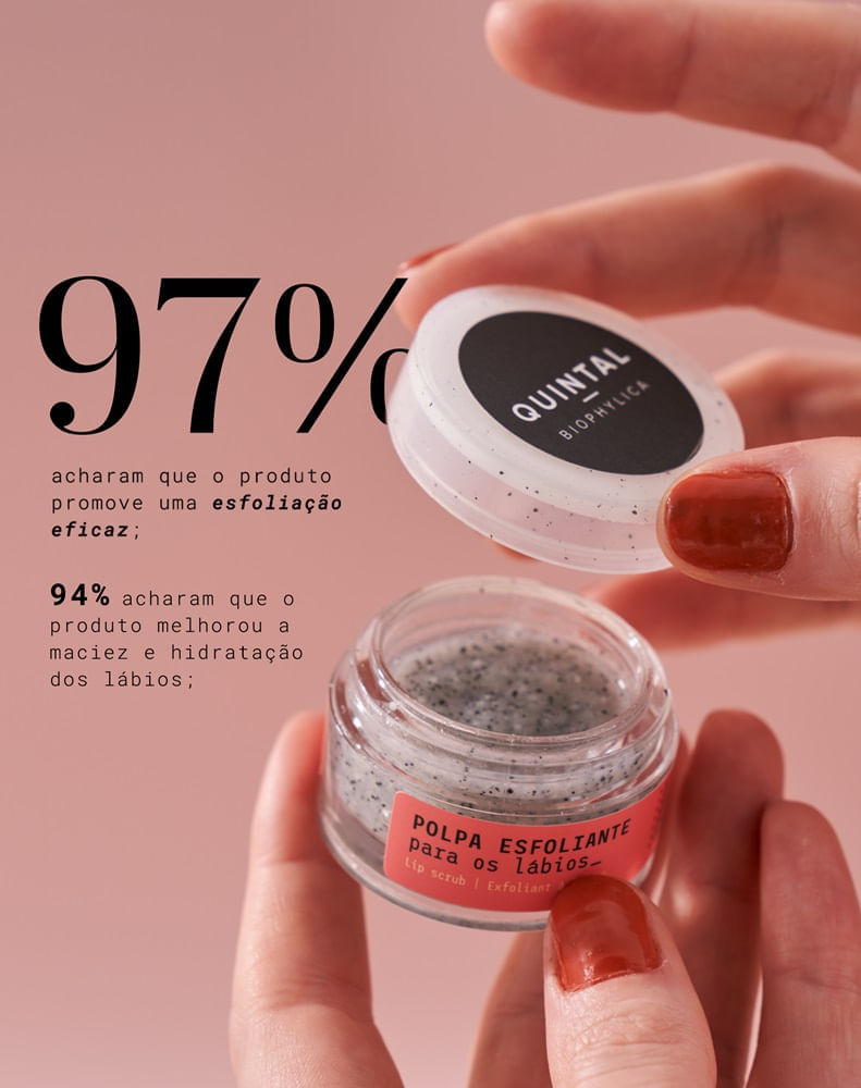 Encontraproduto.com.br - Polpa Esfoliante para os Lábios Quintal