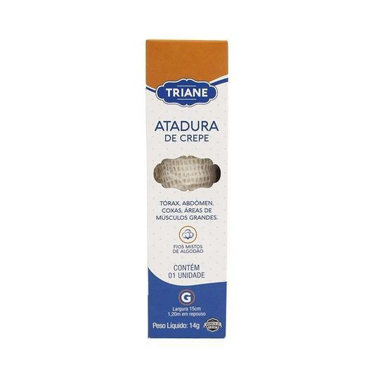 Encontraproduto.com.br - TRIANE ATADURA DE CREPE ROLO 15CMX1.8M x 1