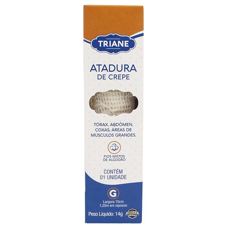 Encontraproduto.com.br - TRIANE ATADURA DE CREPE ROLO 15CMX1.8M x 1