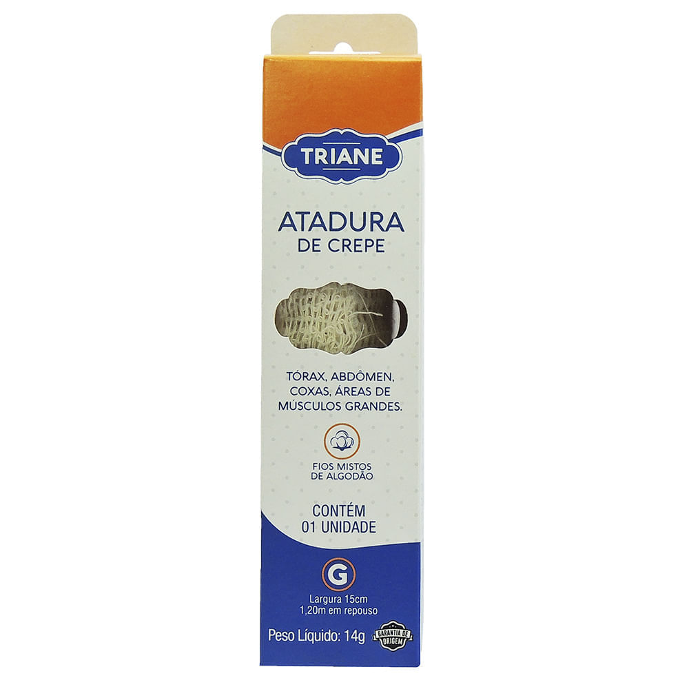 Encontraproduto.com.br - TRIANE ATADURA DE CREPE ROLO 15CMX1.8M x 1