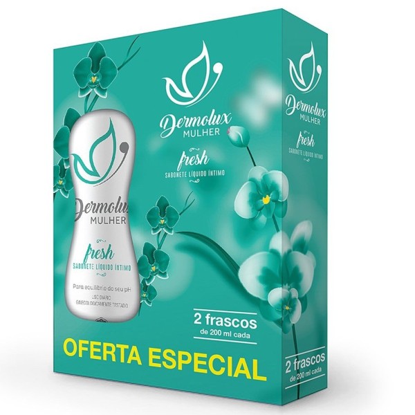 Encontraproduto.com.br - Sabonete Líquido íntimo Dermolux Mulher Fresh 2 unidades