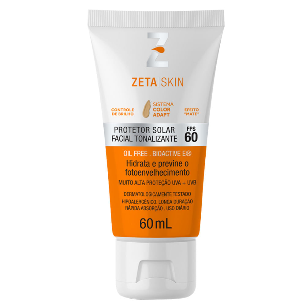 Encontraproduto.com.br - ZETA SKIN CREME PROTETOR SOLAR COM COR FPS60 60 G x 1