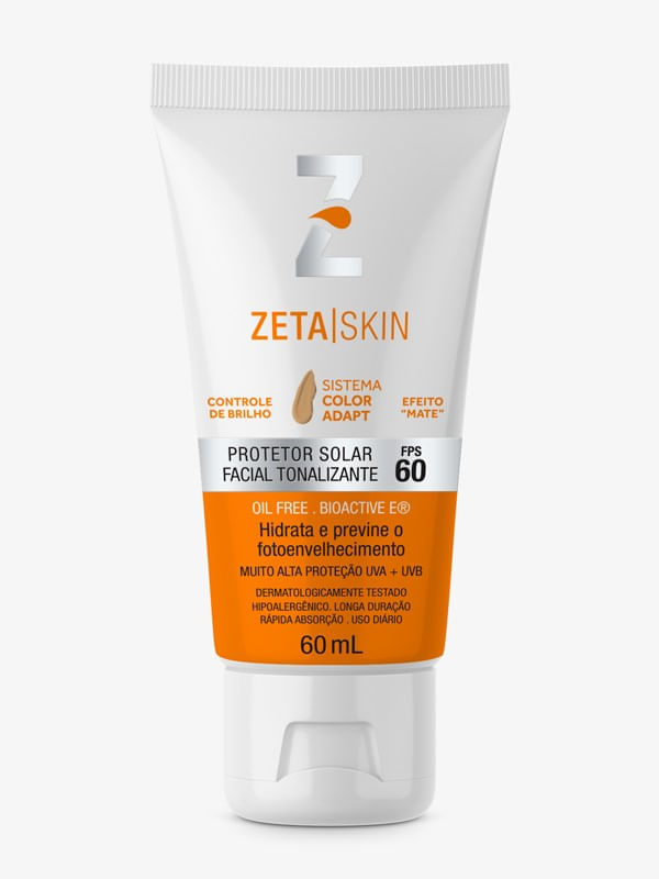 Encontraproduto.com.br - ZETA SKIN CREME PROTETOR SOLAR COM COR FPS60 60 G x 1