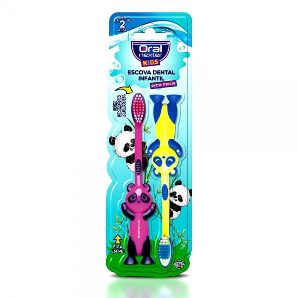 Encontraproduto.com.br - ORAL NEXTER ESCOVA DENTAL KIDS EXTRA MACIA x 2
