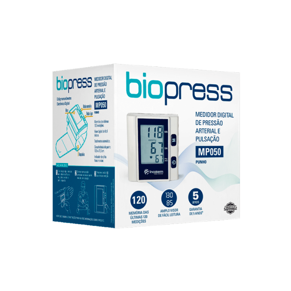 Encontraproduto.com.br - Monitor de Pressão Arterial MP060 Biopress