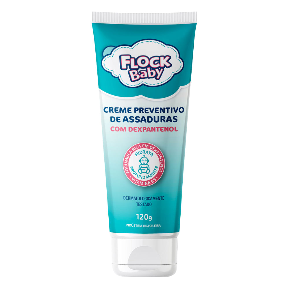 Encontraproduto.com.br - Creme Preventivo de Assaduras Com Dexpantenol 120G Flock Baby