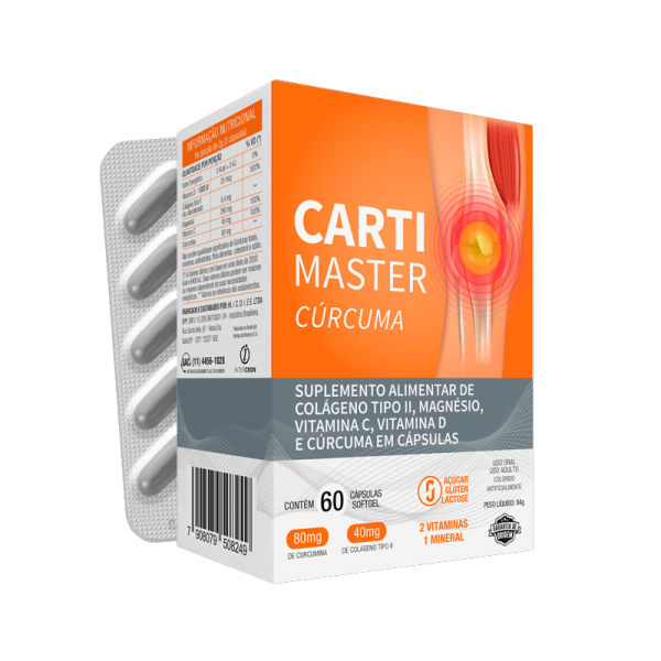 Encontraproduto.com.br - Suplemento Alimentar Cartimaster Cúrcuma 60 Cápsulas